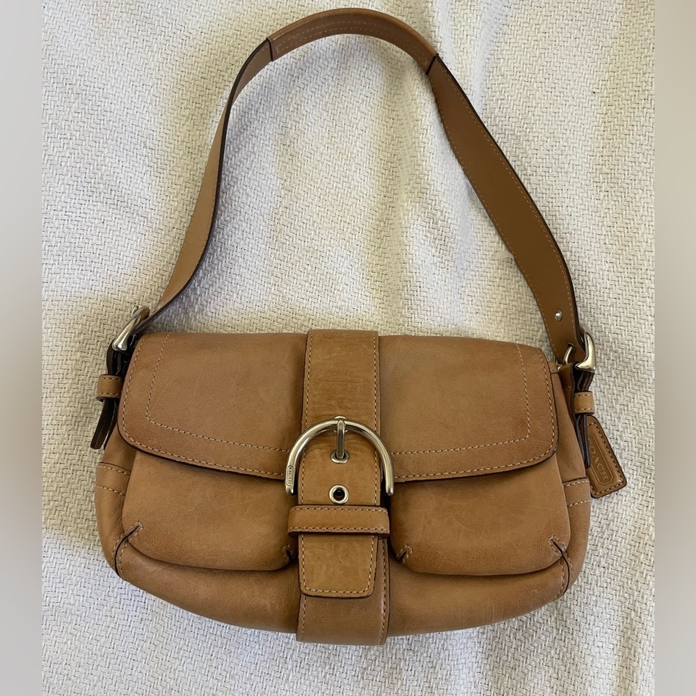 Coach 1446 MINI Vintage Soho Camel/Tan Leather Shoulder Bag